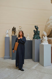 Silfi Crepe Dress | Navy | Kjole fra Neo Noir