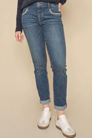 Naomi Marla Jeans Ankle | Blue | Jeans fra Mos Mosh