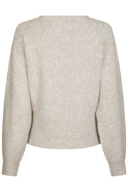 Turuna Structure Knit Blouse | Sand Melange | Strik fra Neo Noir