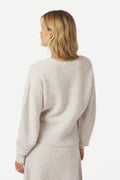 Turuna Structure Knit Blouse | Sand Melange | Strik fra Neo Noir – nedsat