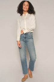 Cecilia Galleon Jeans  Regular | Blue | Jeans fra Mos Mosh