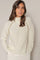 Zora Bead highneck knit  | Ecru | Strik fra Mos Mosh