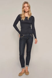 Naomi Rinse Jeans  Regular | Dark Blue | Jeans fra Mos Mosh