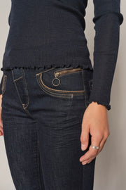 Naomi Rinse Jeans  Regular | Dark Blue | Jeans fra Mos Mosh