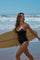 Felice Solid Contrast Swimsuit | Black/White | Badedragt fra Neo Noir