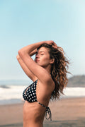 Kira Dot Bikini Top | Black | Bikini Top fra Neo Noir