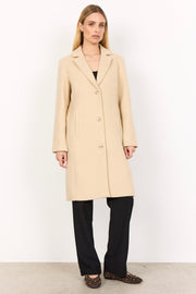 Theo Wool Coat | Sand | Frakke fra French Laundry