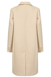 Theo Wool Coat | Sand | Frakke fra French Laundry