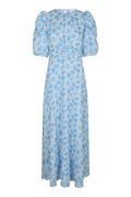 Kikka Chiffon Flower Dress | Light Blue