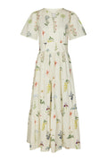 Gardena Flower Rank Dress | Off White | Kjole fra Neo Noir