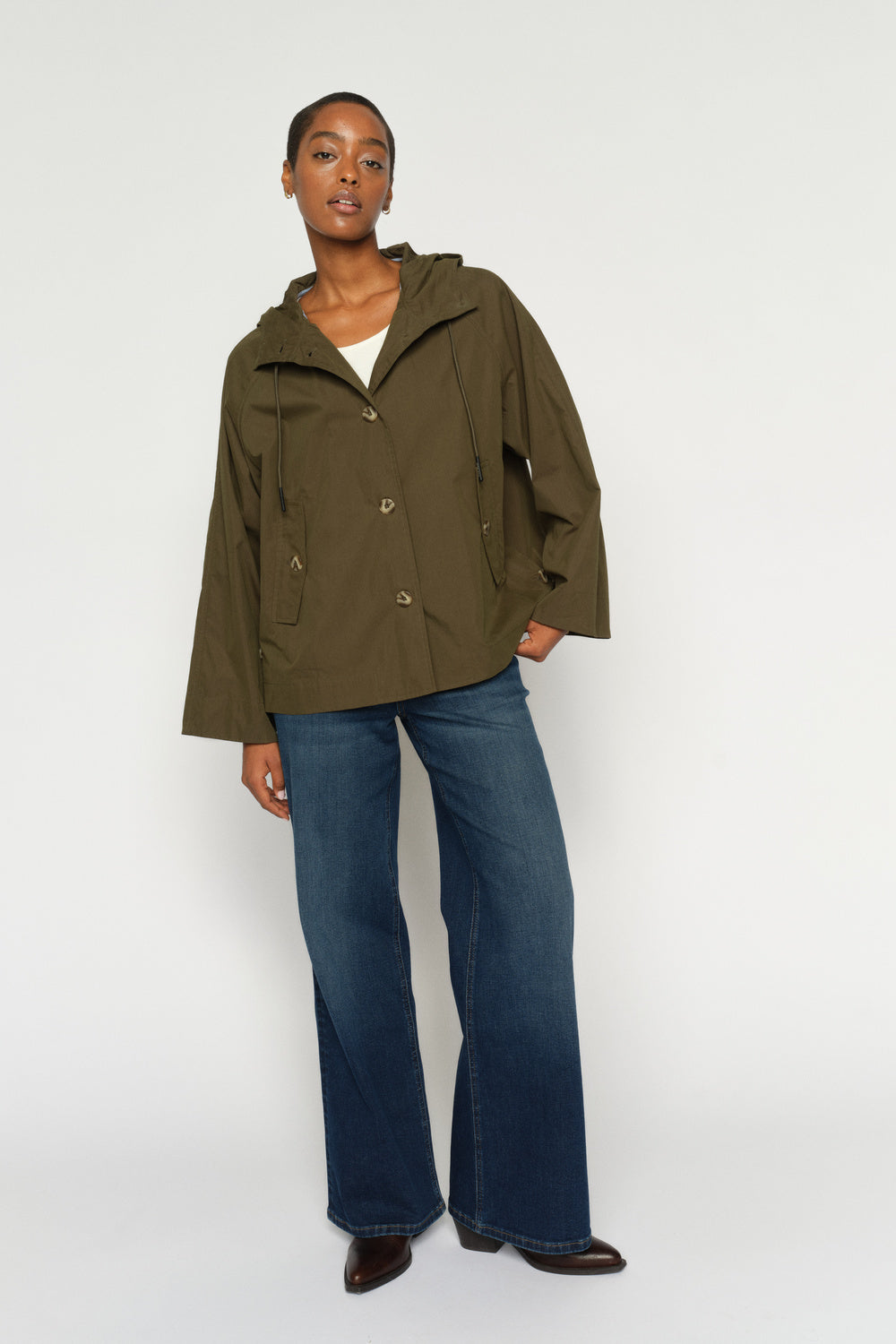 Mos Mosh Jakke | Olive Night | MMSheena Short Jacket – Lisen.dk