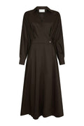 Ottana Poplin Dress | Chocolate Brown | Kjole fra Neo Noir