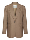 Gaby Pinstripe Blazer | Taupe | Blazer fra Neo Noir