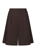 Nika Linen Shorts | Dark brown | Shorts fra Neo Noir