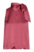 Veda Heavy Sateen Top | Cherry Pink | Top fra Neo Noir