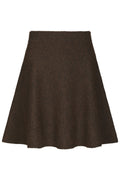 Renata Fluffy Knit Skirt | Brown Melange | Nederdel fra Neo Noir