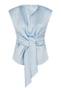 Katarim Heavy Sateen Top | Light Blue | Top fra Neo Noir