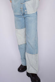 Relee Block Jeans  Regular | Mid Blue | Jeans fra Mos Mosh