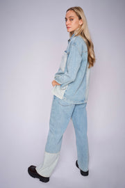 Relee Block Jeans  Regular | Mid Blue | Jeans fra Mos Mosh