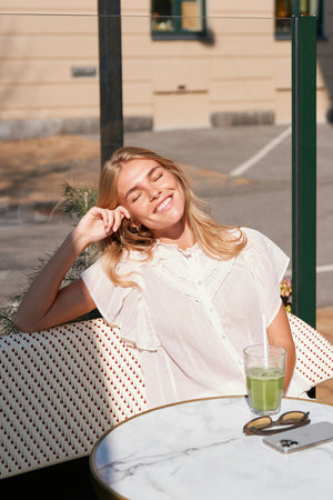 Vinsa S Voile Top | Light Pink | Bluse fra Neo Noir