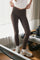 Sabina Wrap Leggings | Chocolate Brown | Bukser fra Neo Noir