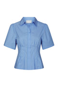 Balara Stripe Poplin Shirt | Light Blue | Bluse fra Neo Noir