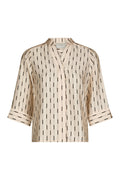 Camile Print Blouse | Creme | Bluse fra Neo Noir