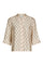 Camile Print Blouse | Creme | Bluse fra Neo Noir