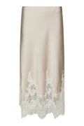 Yelina Heavy Sateen Skirt | Champagne | Nederdel fra Neo Noir