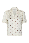 Torana Dotted Blouse | Creme