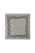 Adelina Paisley Knit Scarf 169506 | Grey Melange | Neo Noir