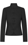 Ardena Linen Blazer 169685 | Black | Neo Noir