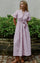 Nessie Structure Stripe Dress | Light pink | Kjole fra Neo Noir