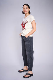 Aymen Kyoto Jeans  Ankle | Dark Grey | Jeans fra Mos Mosh