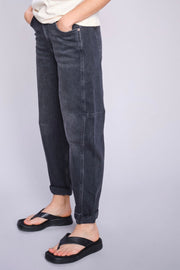 Aymen Kyoto Jeans  Ankle | Dark Grey | Jeans fra Mos Mosh