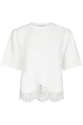 Iria Lace Tee | White | T-Shirt fra Neo Noir