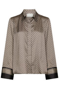 Mistan Pattern Shirt | Beige | Bluse fra Neo Noir