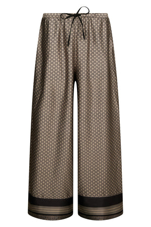 Sora Pattern Pants | Beige | Bukser fra Neo Noir