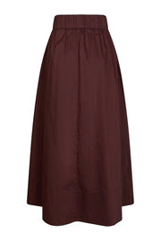 Yara Poplin Skirt | Burgundy | Nederdel fra Neo Noir