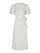 Clarine Linen Dot Dress | White