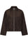 Titan Faux Suede Leather Jacket | Dark Brown