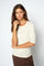 Mali O-neck 3/4 Sleeve Tee | Ecru | T-Shirt fra Mos Mosh