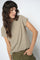 Campa O-SS Stripe Tee  | Burnt Olive | T-Shirt fra Mos Mosh