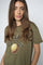 Fruit O-SS Tee  | Burnt Olive | T-Shirt fra Mos Mosh