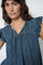 Olaya Lich Blouse | Blue | Bluse fra Mos Mosh