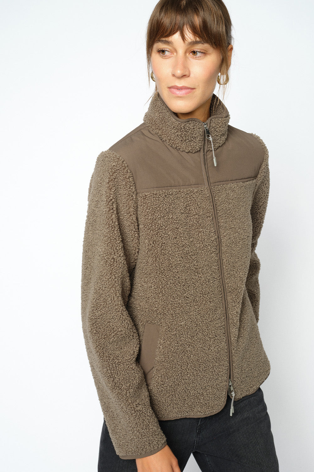 Mos Mosh Jakke | Dusty Olive | MMElisa Eli Teddy Jacket – Lisen.dk
