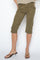 Naomi Treasure Pant Capri | Burnt Olive | Bukser fra Mos Mosh