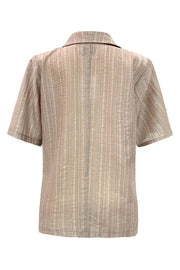 Simi Ss Shirt | Light Brown Simili | Bluse fra Liberté