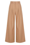 Elegant Bukser with pleats | Brown | Bukser fra Avery – nedsat