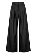 Elegant Bukser with pleats | Black | Bukser fra Avery – nedsat